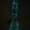 Alpha Wolf Glow In The Dark Glass Beaker Bong - 25cm - Image 2