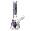 Alpha Wolf Glow In The Dark Glass Beaker Bong - 25cm