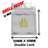 DownUnder 50mm x 50mm Plastic Ziplock Bags - 12Pk