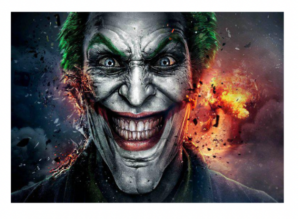 The Joker Tempered Glass Rolling Tray - Large