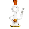 Large Recycler Mushroom Sprinkler Percolator Glass Bong - Image 2