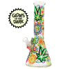 3D Happy Marijuana Leaf Waterpipe 7mm Beaker