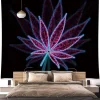 Purple Haze MJ Print Tapestry Marijuana Leaf 130*150 cm