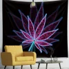 Purple Haze MJ Print Tapestry Marijuana Leaf 130*150 cm - Image 4