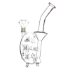 Medium Swiss Percolator Glass Bong – 26cm