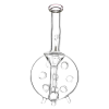 Medium Swiss Percolator Glass Bong – 26cm - Image 2