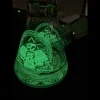 7mm Glow In the Dark Egyptian Beaker Bong with Extra Thick 15mm Base - Image 15