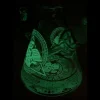 7mm Glow In the Dark Egyptian Beaker Bong with Extra Thick 15mm Base - Image 16