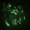Multi-Colored Glow In The Dark Mushroom Glass Beaker Bong – 25cm - Image 2