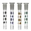 Glows in The Dark 8cm Colored LV Glass Stem 14mm/19mm