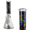 Charming K9 Abstract Art Portrait Beaker Bong 25cm - Image 4