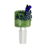 Handcrafted Double Wall Glass Cone Piece Features Lucky Frog On The Side – 14mm - Image 4